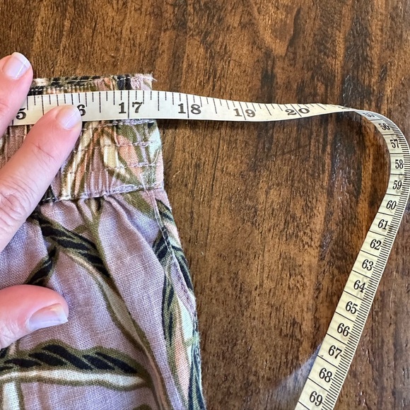 Tahari | Linen Botanical Wide Leg Palazzo Pants, Size XL - Picture 7 of 8